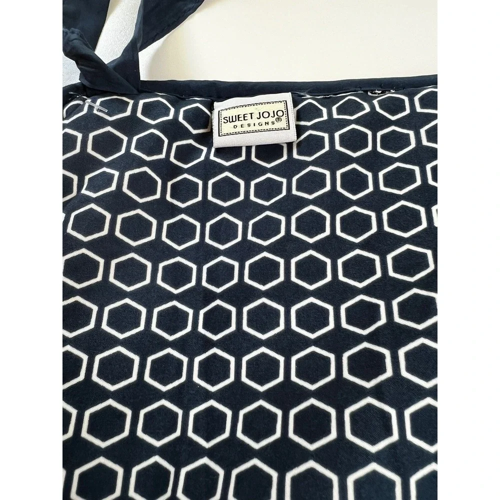 Sweet Jojo Reversible 3 Pc  Arrow Collection Orange Navy Crib Rail Guard Covers